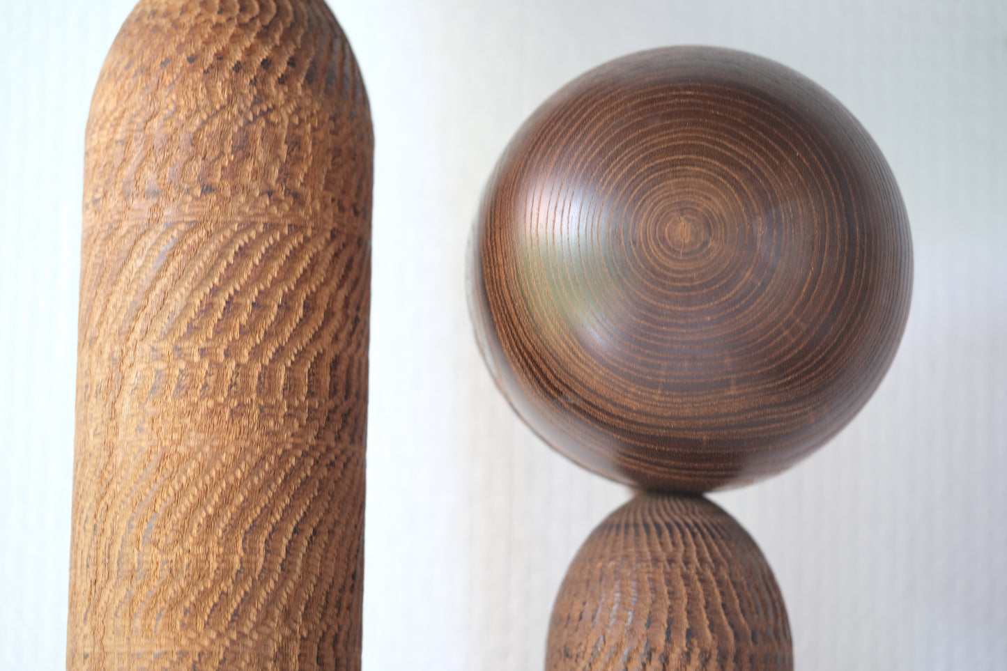 Set of Ponytail Kokeshi Art by Hideo Ishihara (1925-1999)