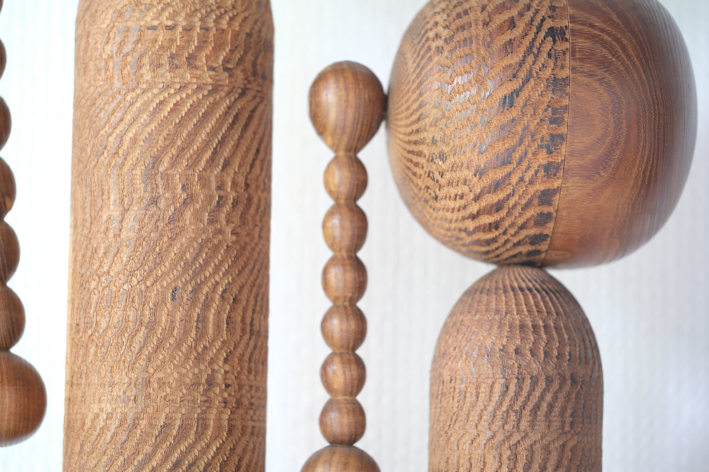 Set of Ponytail Kokeshi Art by Hideo Ishihara (1925-1999)