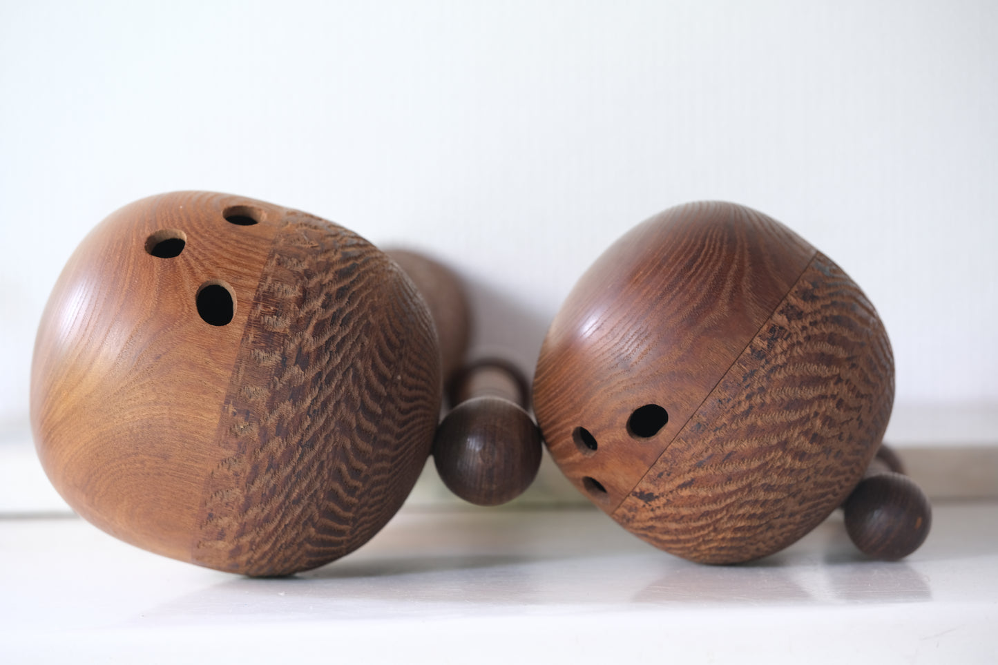 Set of Ponytail Kokeshi Art by Hideo Ishihara (1925-1999)