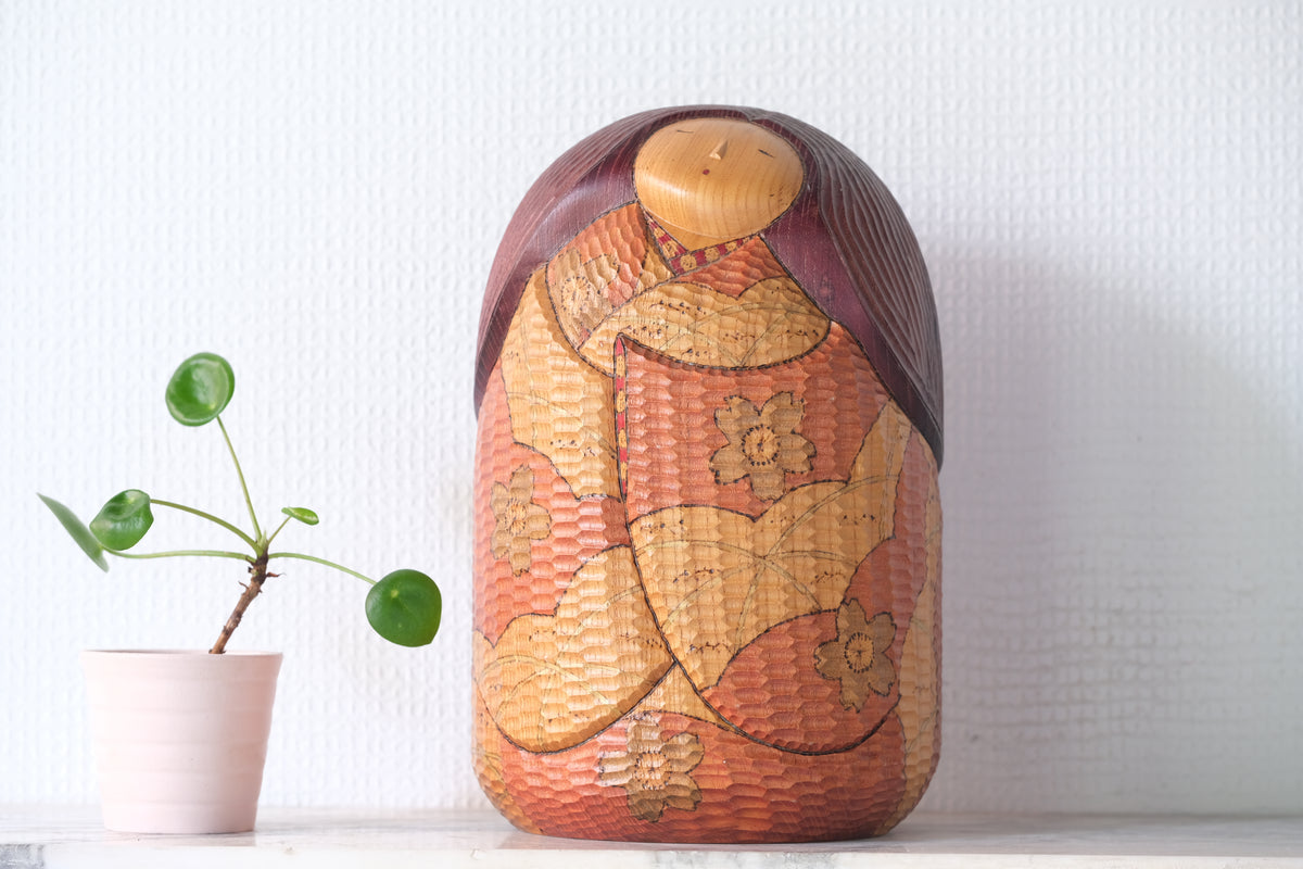 Kokeshi Art by Iguchi Satoru 井口悟 (1948 - ) | 23,5 cm