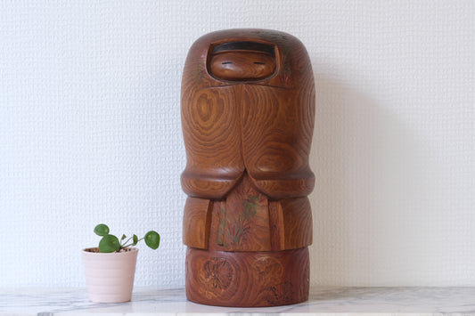 Kokeshi Art by by Kato Masami 加藤正美 (1925-) | 31 cm