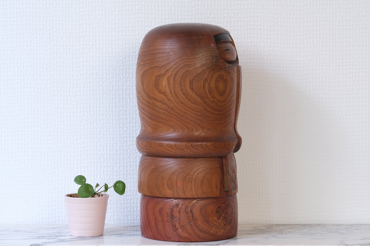 Kokeshi Art by by Kato Masami 加藤正美 (1925-) | 31 cm