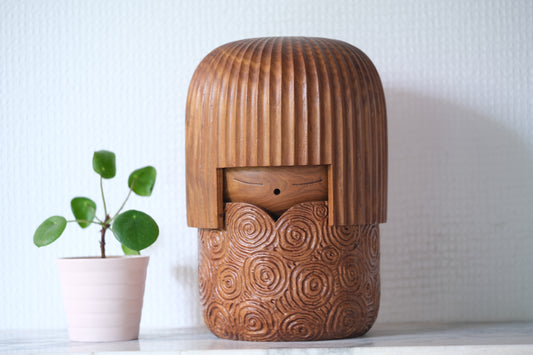 Kokeshi Art with Mino by Shozan Shido 志形尚山 (1932-1995)