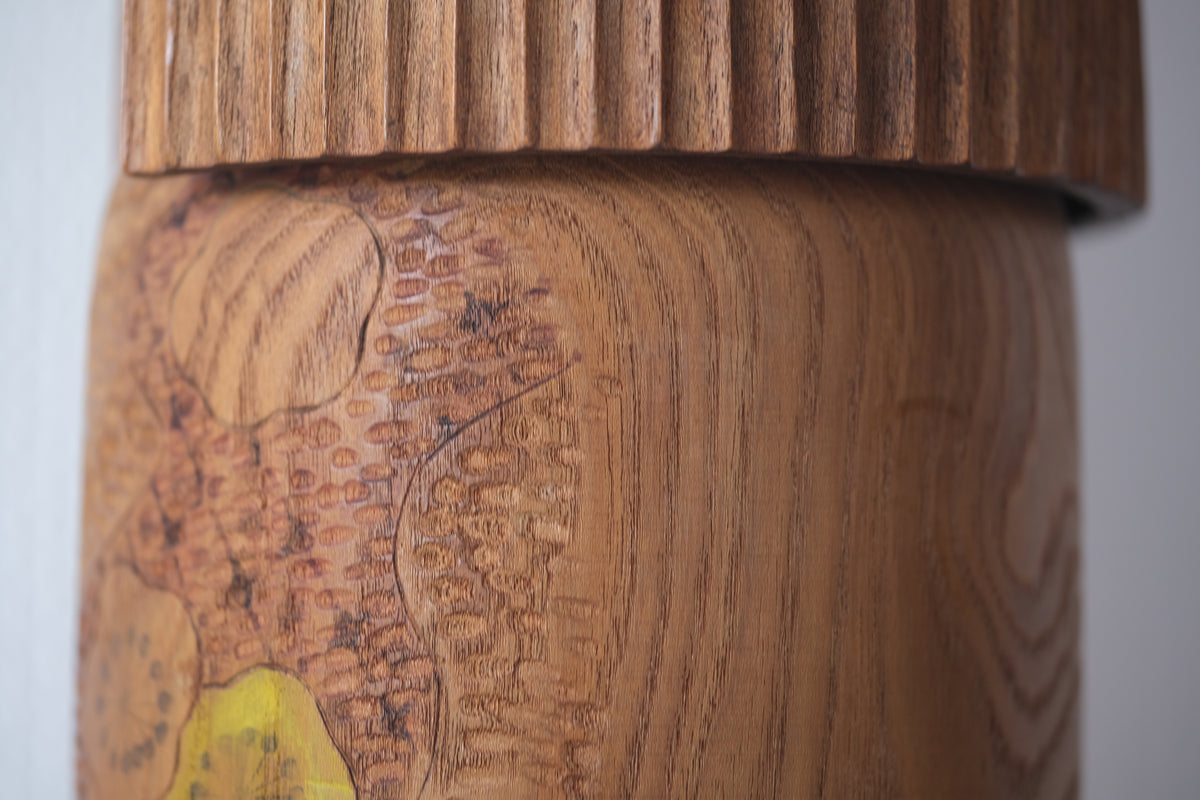 Kokeshi Art by by Kato Masami 加藤正美  (1925-) | 31 cm