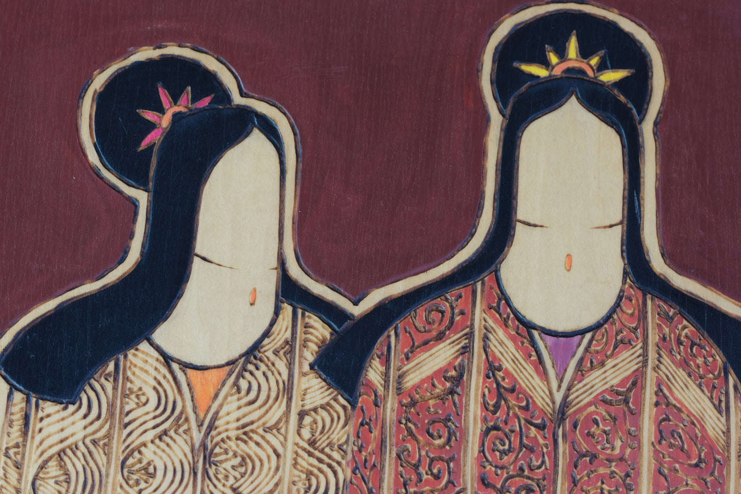 Hazy Moonlit Night (Oboro Tsukiyo) おぼろ月夜 by Shozan Shido 志形尚山 (1932–1995) | Wall Art | 47.6 × 62.6 cm