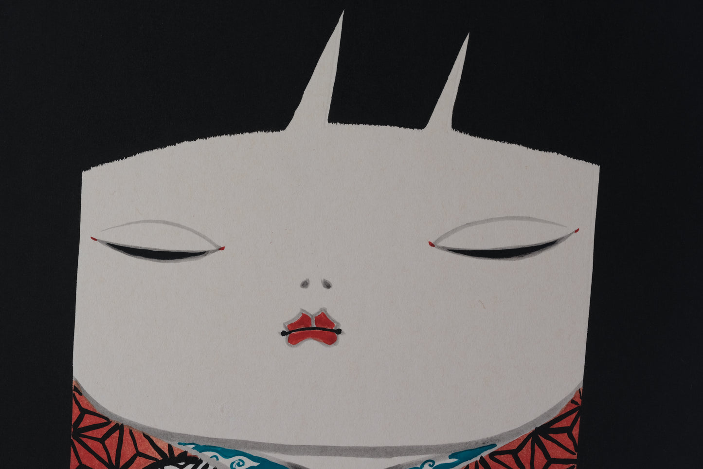 Wall Art by Kato Tatsuo 加藤龍雄 (°1940-) | 23,5 cm x 26,5 cm