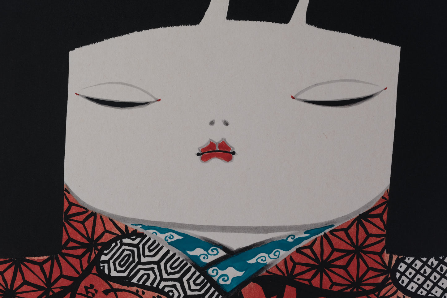 Wall Art by Kato Tatsuo 加藤龍雄 (°1940-) | 23,5 cm x 26,5 cm