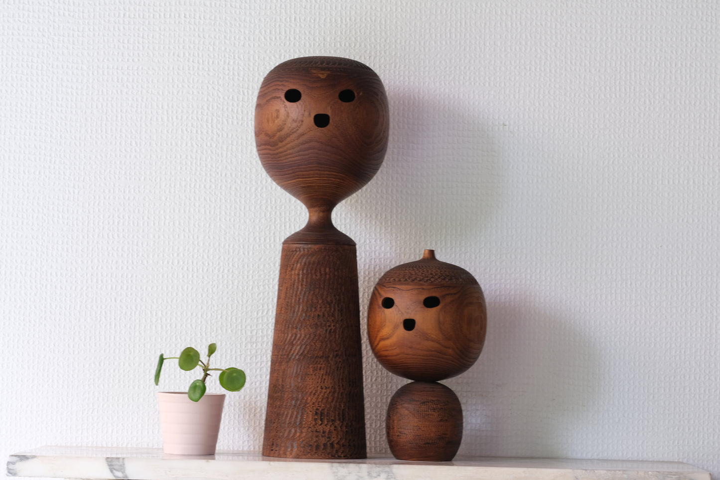 Set of Kokeshi Art by Hideo Ishihara (1925-1999)