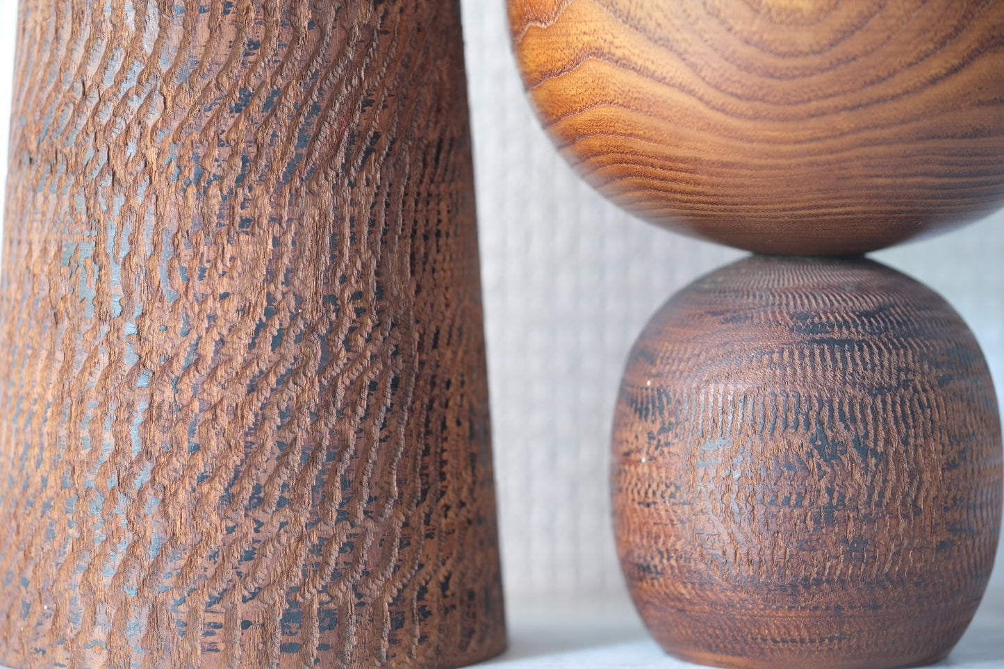 Set of Kokeshi Art by Hideo Ishihara (1925-1999)