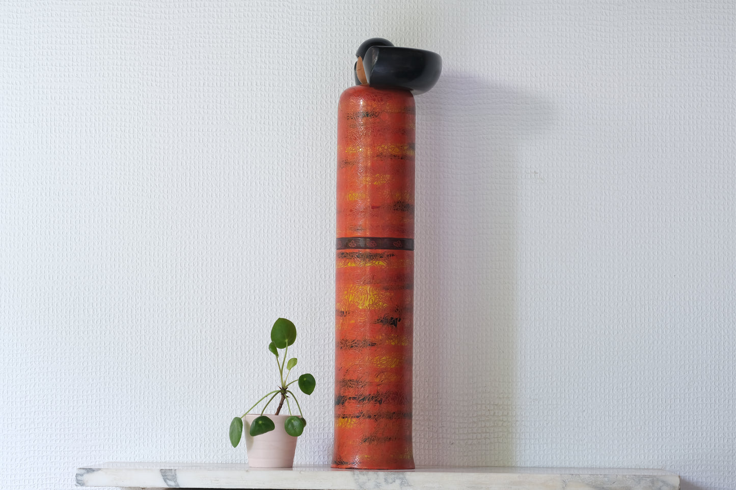 Kokeshi Art by Katase Kahei 片瀬快平 (1922-2015) | 49 cm