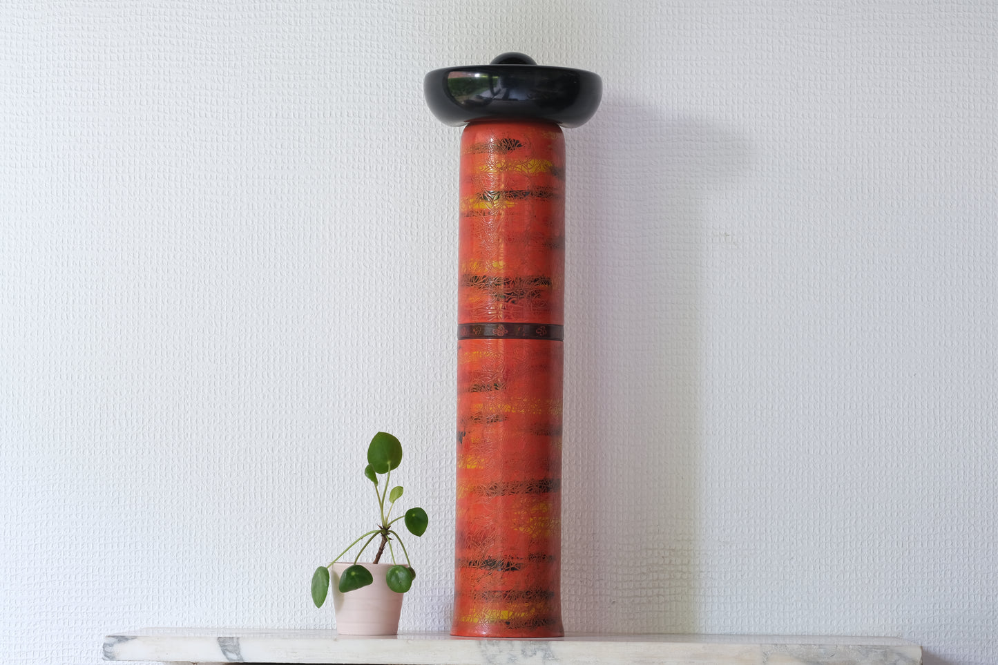 Kokeshi Art by Katase Kahei 片瀬快平 (1922-2015) | 49 cm