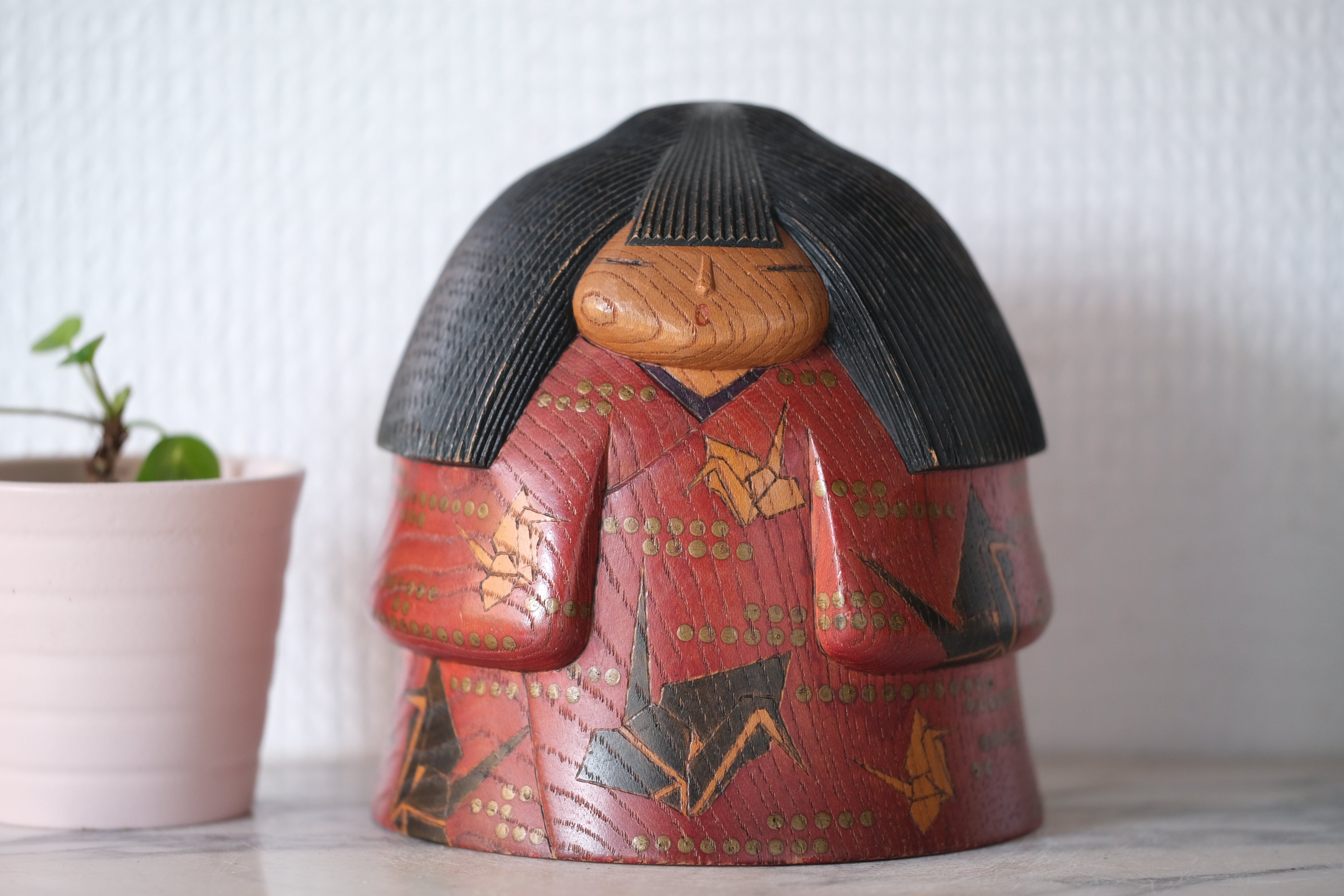 創作こけし　「花童女」渡辺雄二作品　Kokeshi Doll 創作こけし Kokeshi Doll （創作こけし 「花童女」渡辺雄二作品