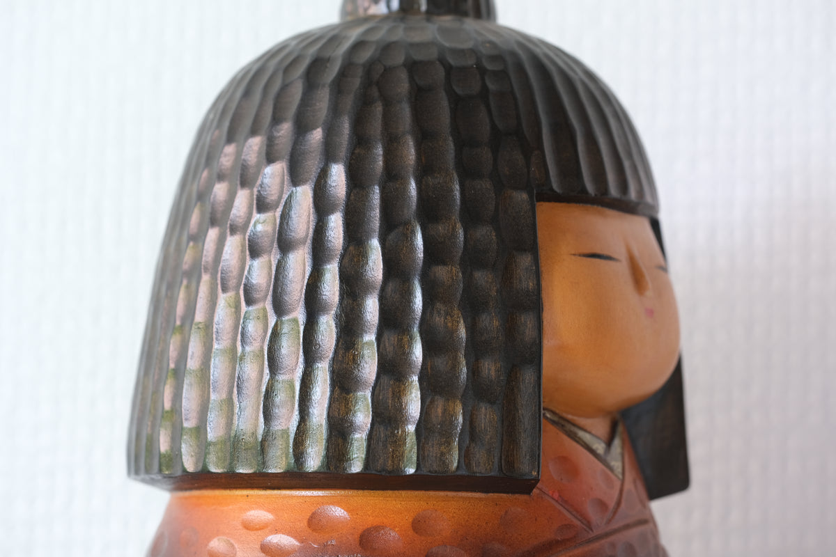 Kokeshi Art by Aoki Ryoka 青木蓼華 (1931-) | 20 cm